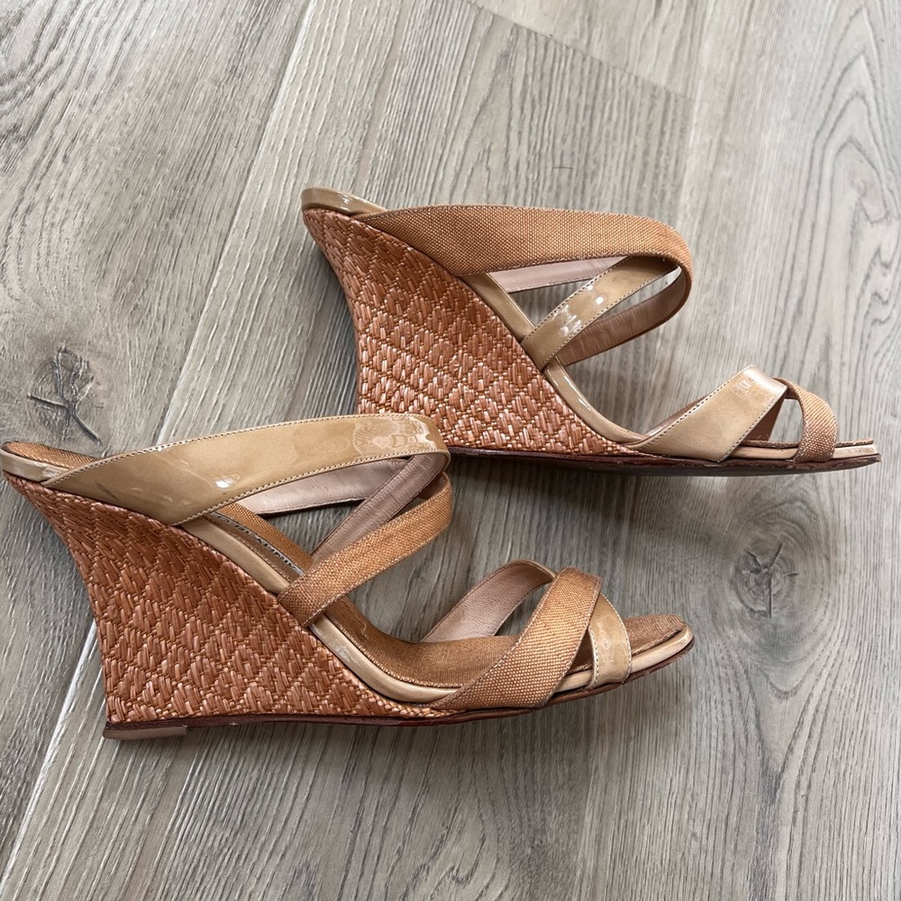 Vintage Manolo Blahnik Wedge Sandal